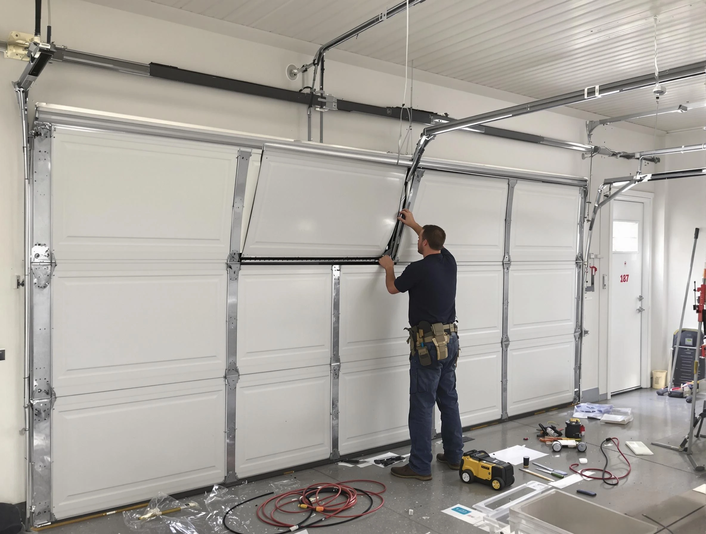 Garage Door Section Replacement in Sarasota