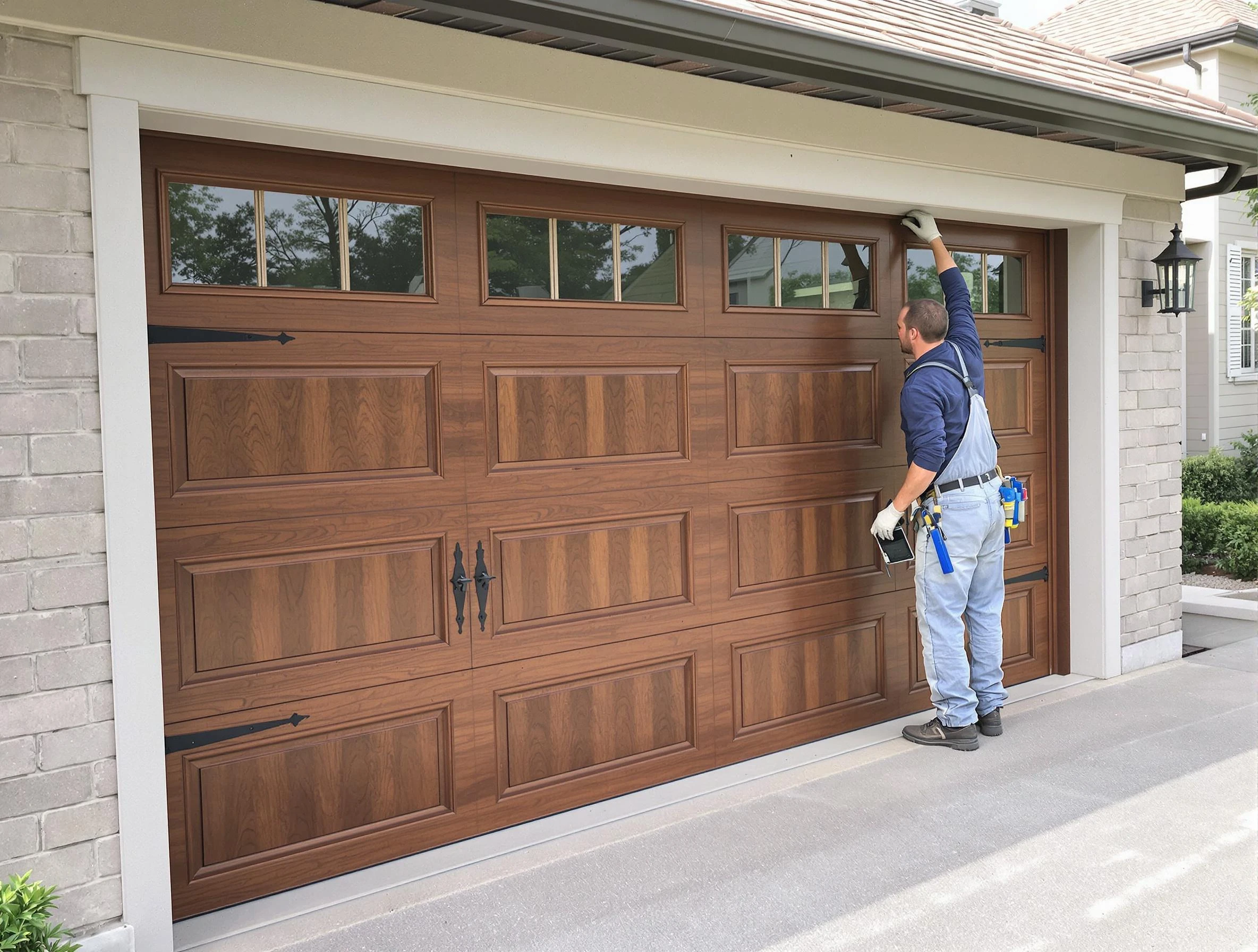 Custom garage door showcase by Sarasota Garage Door Repair in Sarasota