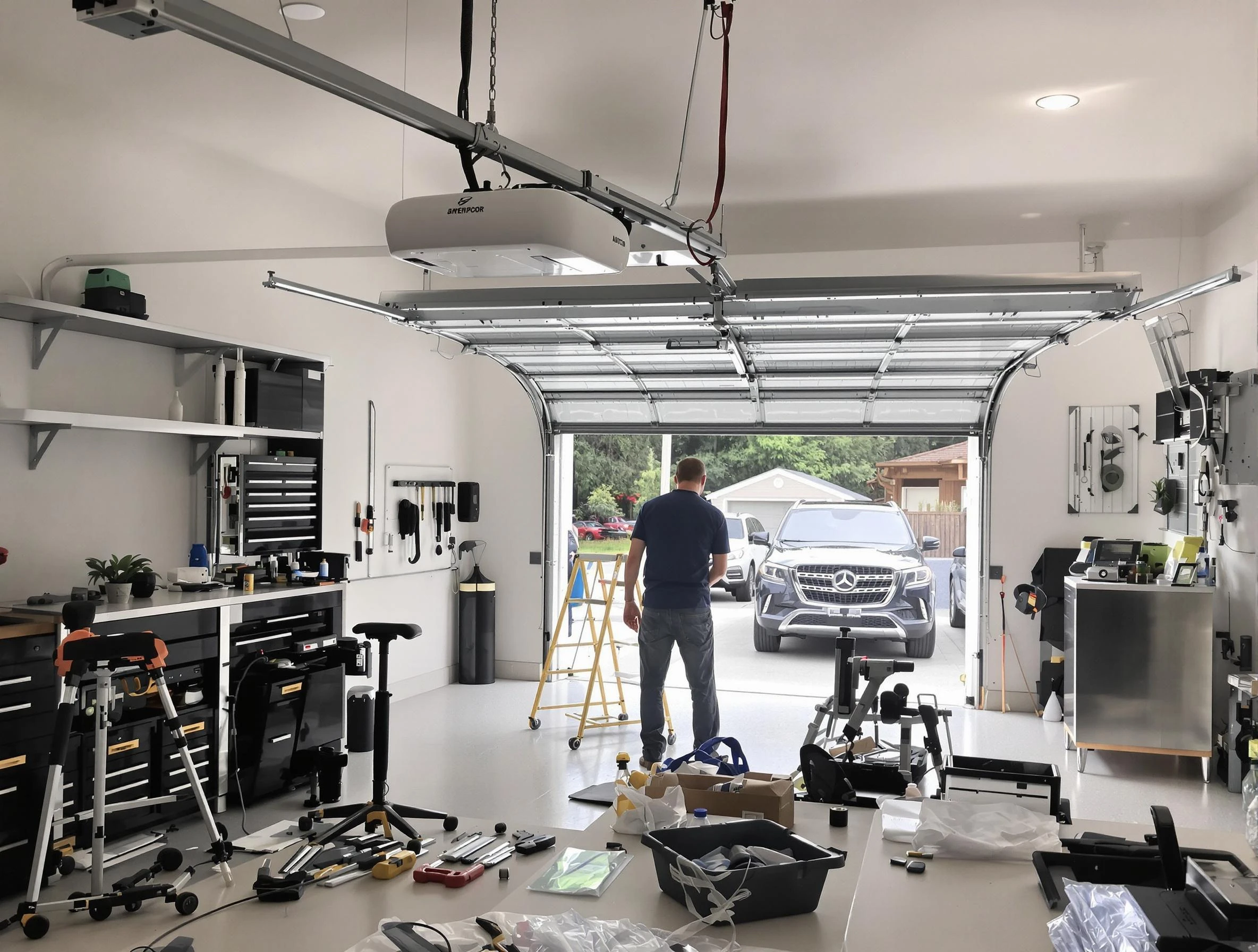 Garage door opener installation by Sarasota Garage Door Repair in Sarasota
