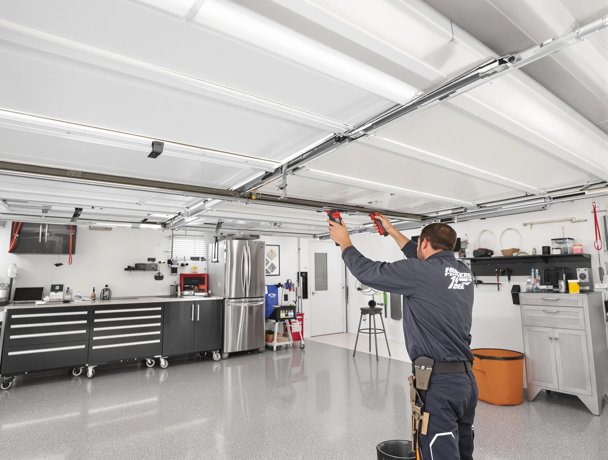 Overhead garage door repair service by Sarasota Garage Door Repair in Sarasota