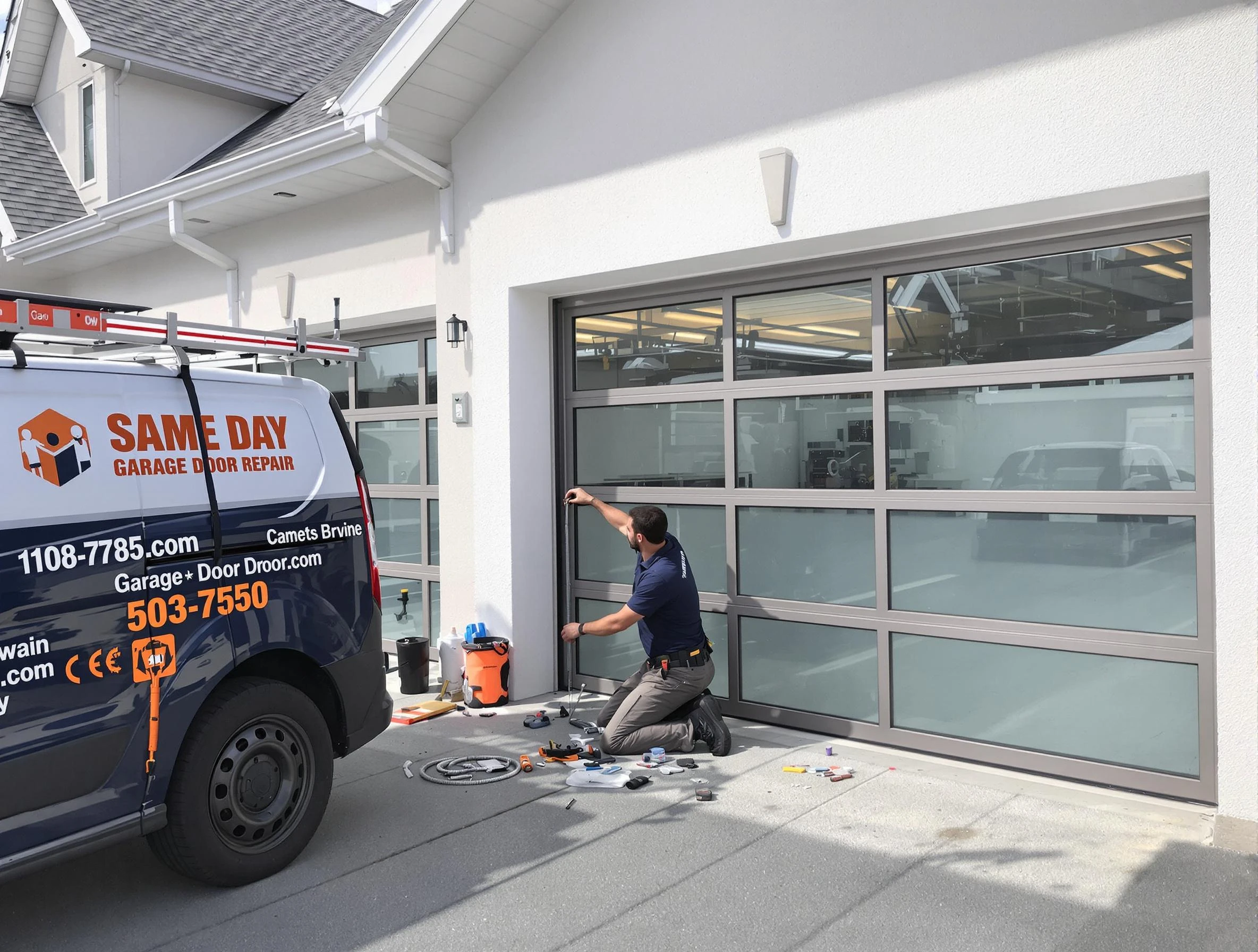 Same-day garage door repair service by Sarasota Garage Door Repair in Sarasota